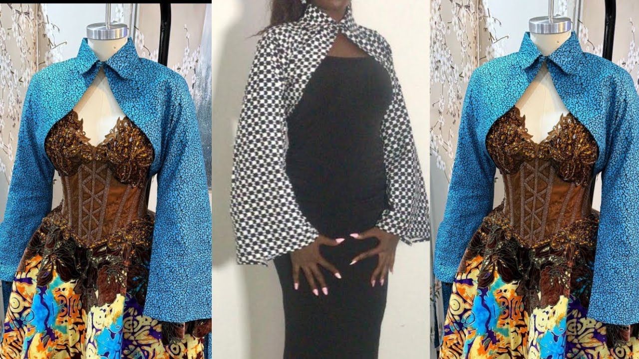 How To Cut And Sew This Trendy Bolero Jacket - YouTube
