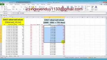 [SWAT] Input observed values into the Observed_rch.txt file for SWAT-CUP