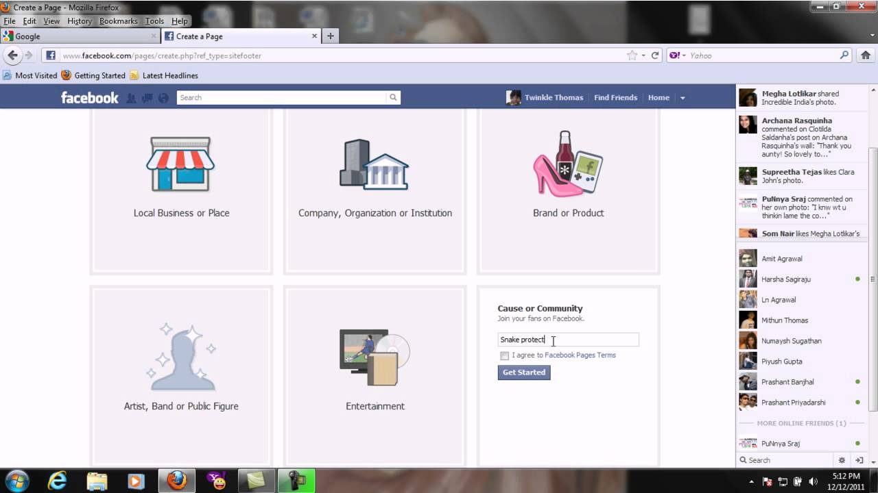 HOW TO CREATE A PAGE ON FACEBOOK FAN PAGE BUSINESS PAGE COMMUNITY PAGE PRODUCT PAGE PART 4 