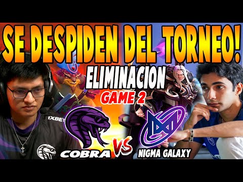 TEAM COBRA vs NIGMA GALAXY [GAME 2] BO3 - ELIMINACION "PARKER vs SUMAIL" - PGL WALLACHIA #6 DOTA 2