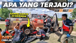 MELIHAT PROSES PERBAIKAN INSIDEN BAN TRITON RALLIART PECAH DI AXCR 2022 | DIRT CARVLOG #503