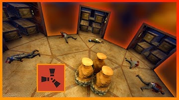 Rust Raids: 5 GUYS 1 ROOM | MAIN BASE in COMPOUND of BASES