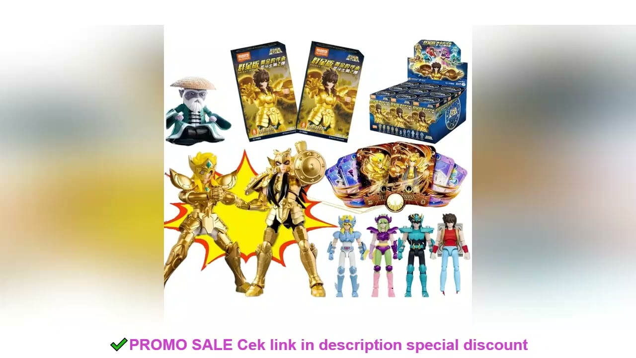 Blokees Original Building Block Gold Saint DIY Assembly Toys Saint Seiya Shiryu Hyoga Dohko Camus Ac
