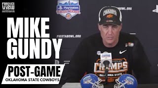 Mike Gundy Reacts to Oklahoma State Fiesta Bowl Win vs. Notre Dame, Taking Cowboys to &quot;Next Level&quot;