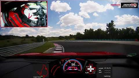 Jenson Button i Honda Civic Type R