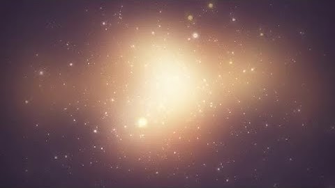 Golden Particles In Glowing Space Stock Motion Graphics