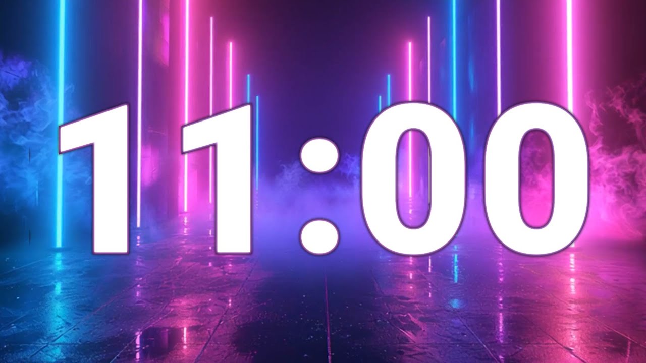 11 Minute Focus Timer | Short Deep Focus with Big Numbers | 11 Min Timer with Big Numbers