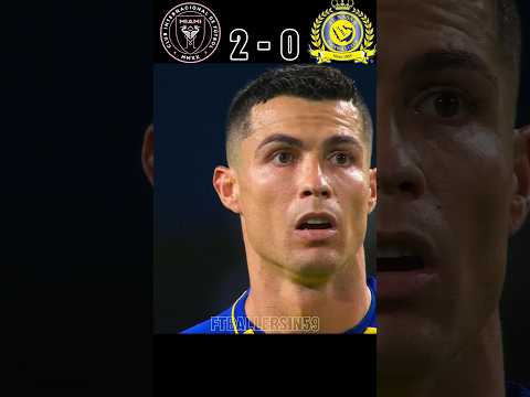 AL-Nassr VS Inter Miami 2024 Messi Suarez vs Ronaldo CR7 Comeback 🔥 #youtube #shorts #football
