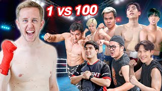 1 vs 100 Youtube Boxing!! MyMateNate fights them all!