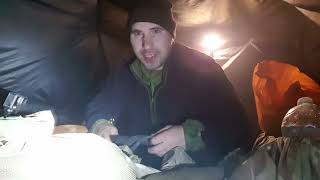 how I stay warm in a tent Dartmoor 23rd Jan 2024