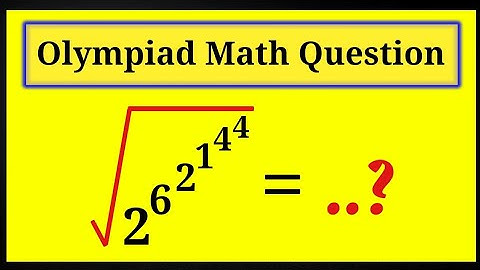 A Nice Olympaid Math Question | Tricky Square Root Math Problem