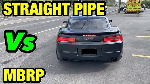Chevy Camaro 3.6L V6: STRAIGHT PIPE Vs MBRP AXLE BACK!