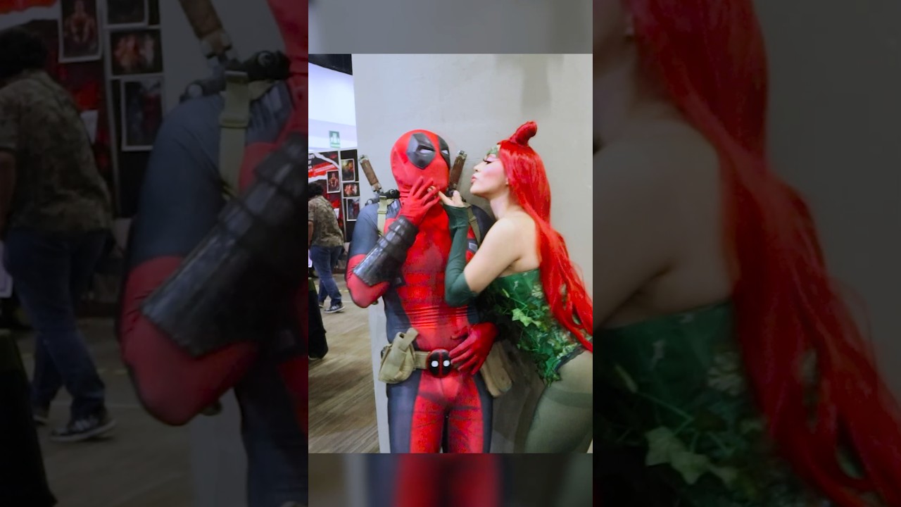 Deadpool vs Poison Ivy 🌿 #deadpool #comics #cosplay