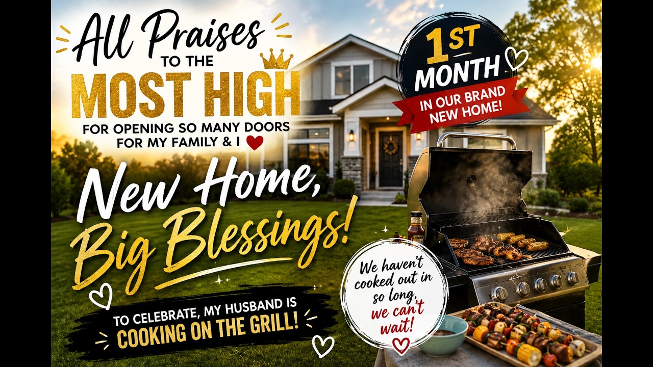 ⁣ALL PRAISES TO THE MOST HIGH 🙌 | 1 Month in Our Brand-New Home 🏡 | Family Cookout Celebration BBQ