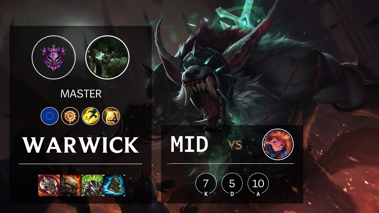 Warwick Mid vs Zoe - EUW Master Patch 10.5