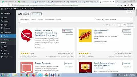 How to Disable Comments in Wordpress Blogs Posts and Pages?