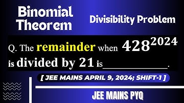 Easy Divisibility Question Solved using BT | Binomial theorem class 11 | JEE Mains PYQ | #iit | #jee