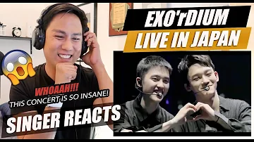 EXO'rDIUM in Japan - White Noise + Thunder + PLAYBOY + Artificial Love | SINGER REACTION