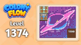 Colony Flow level 1374 walkthrough solution gameplay 