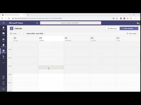 Teams_ღონისძიების დაგეგმვა კალენდარში