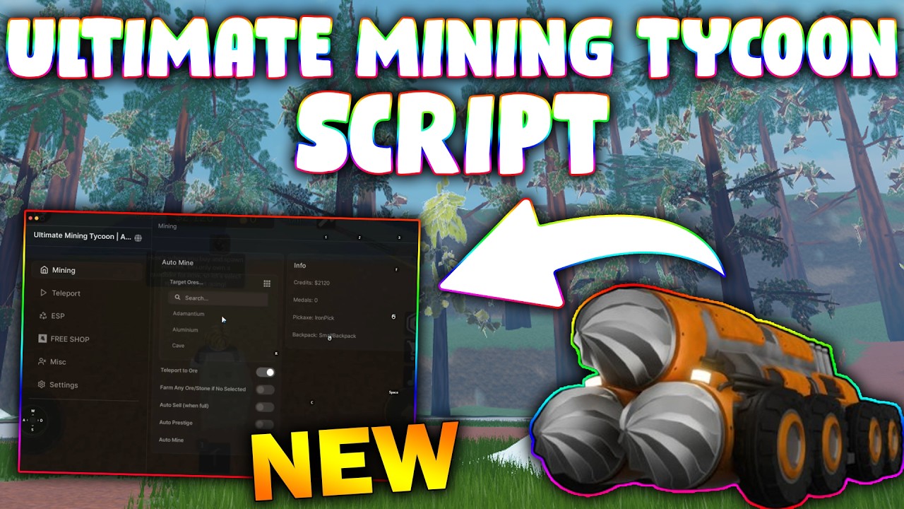 *NEW* Ultimate Mining Tycoon Script (PASTEBIN 2026) (GOTO MINE ,AUTO ...