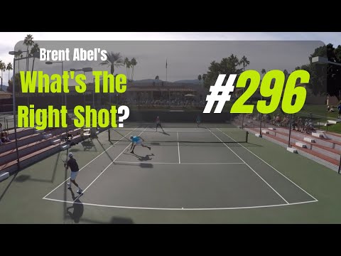 Tennis Doubles Strategy Shot Choice - Buy Time. WTRS? 296