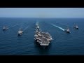 Carl vinson carrier strike group and rok navy formation of ships
