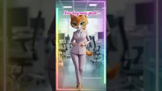 Boss Cat Dancing into Tuesday – Spring Office Vibes🌸💼😺#HappyTuesday#BossCat #OfficeMood #DancingCat