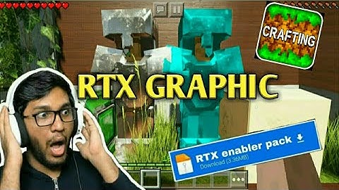 HOW TO GET RTX TEXTURE PACK IN CRAFTING AND BUILDING