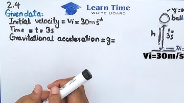 9th Class Physics Chapter 2 Numerical 2.4  Kinematics 9th Class