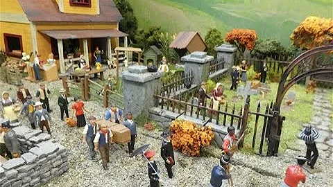 Cemetery / Church / Farm /  Diorama