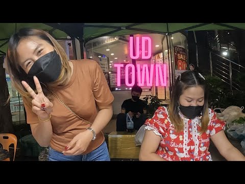 Street food - Best Udon Thani night market 2022 - UD Town - Thailand travel