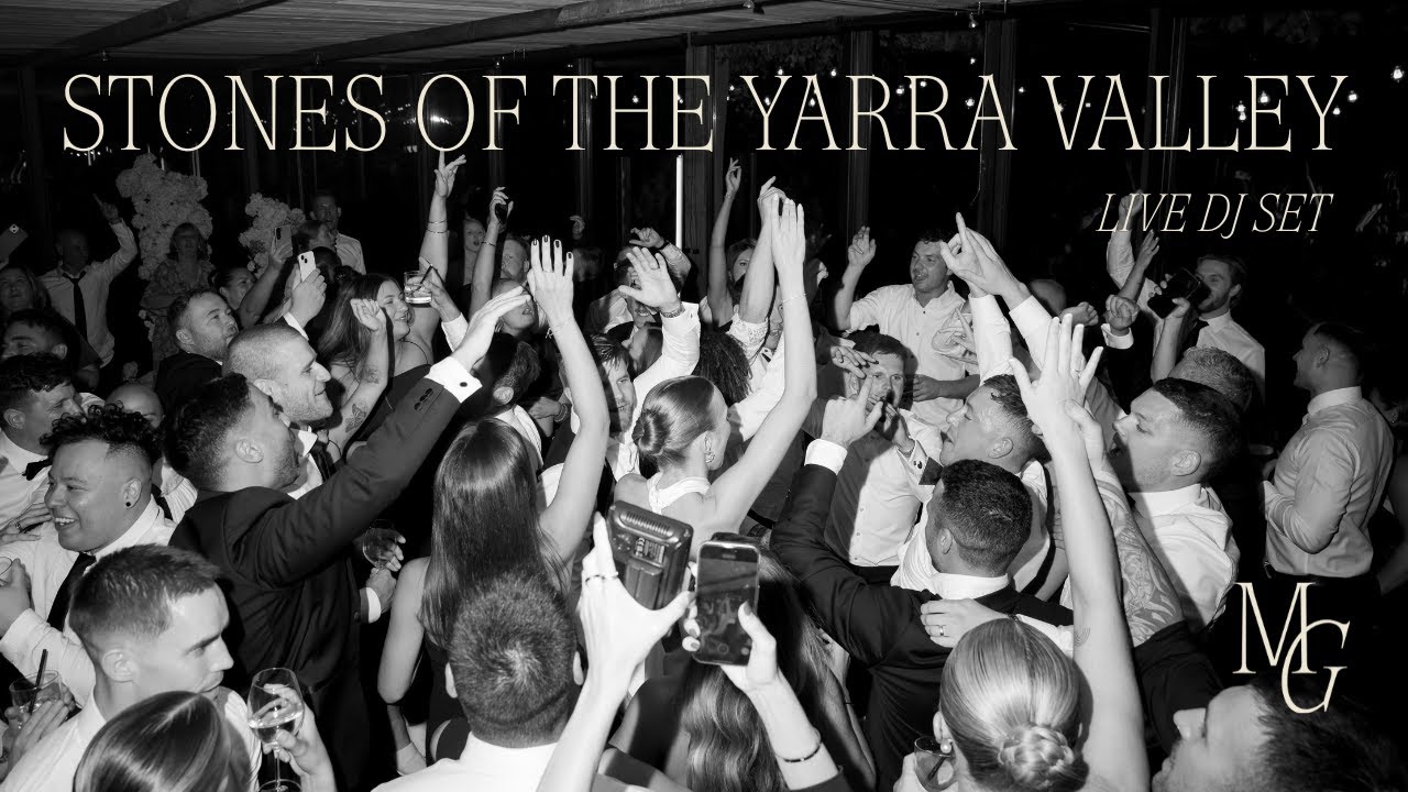 Live wedding DJ set at Stones of the Yarra Valley