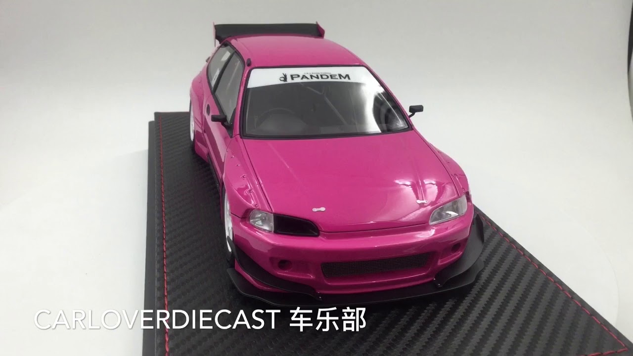 Ignition Model 1 18 Pandem Civic Eg6 Pink En Wheel Ig1052 Youtube