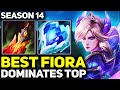 Rank 1 best fiora dominates the top lane  league of legends