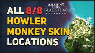 All Howler Monkey Skin Locations Assassins Creed Black Flag Resynced