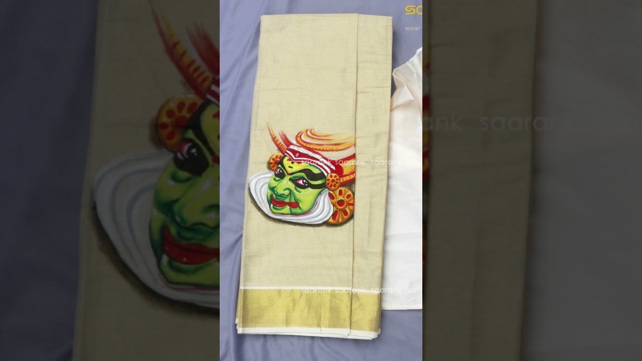 50 Kathakali Paintings on Dress | Saarank