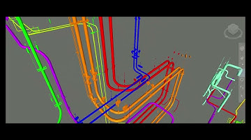 High pressure, High temperature piping system in Rovinari Power Plant. Made with Cadworx Plant