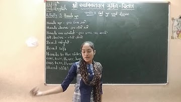 STD 4, ENGLISH, UNIT 1, GET UP AND DANCE, ACTIVITY 5, HANDS UP