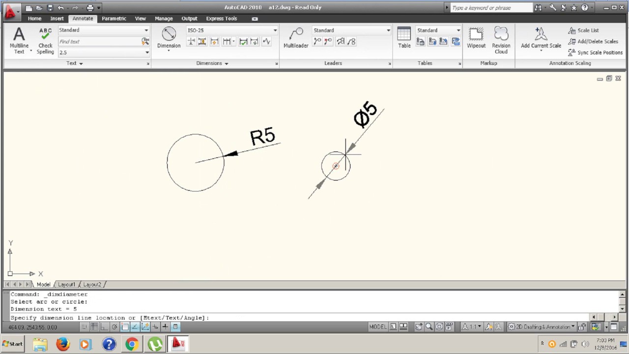 Difference Between The Diameter And Radius Of The Circle In AutoCad autocad-automatic-dimension-ad-lisp-how-to-make-automatic