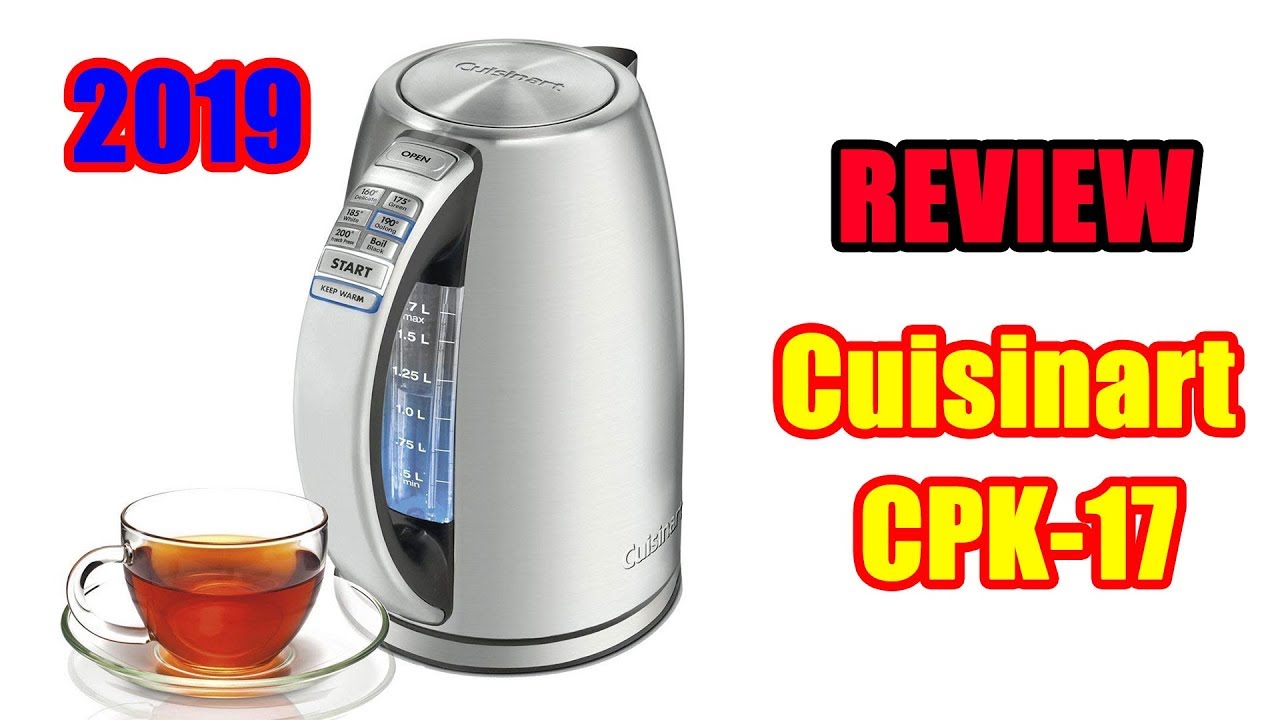  Cuisinart PerfecTemp 1.7-Liter 1500-Watt Stainless Steel  Cordless Programmable Kettle with Six Presets, Stay-Cool Handle, and  360-Degree Swivel Power Base With LED display: Home & Kitchen