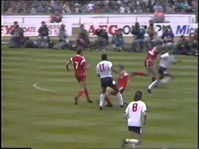 希少 '95 England vs Japan 日本Wembley初登場 England 2 Japan 1 Umbro Cup 1995 - YouTube