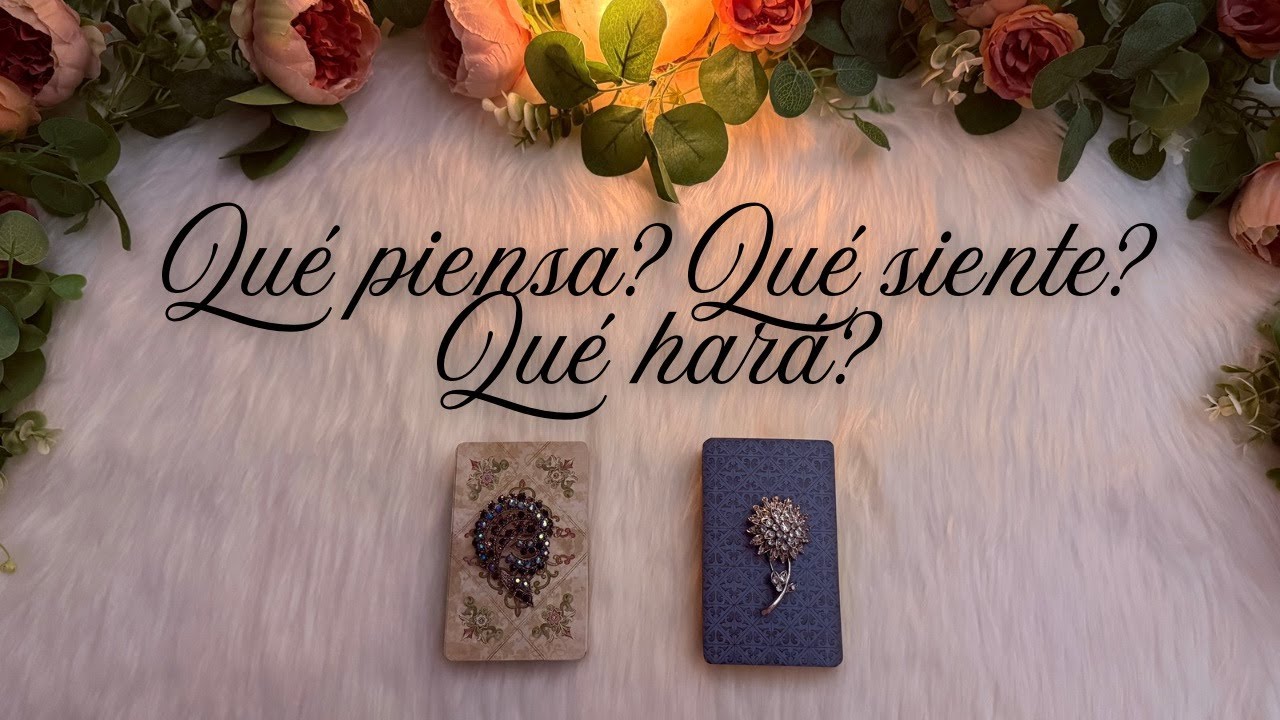 QUÉ PIENSA? 🤔 QUÉ SIENTE? ❤️  QUÉ HARÁ? 😮 LECTURA ESPEJO 🪞  Tarot interactivo hoy