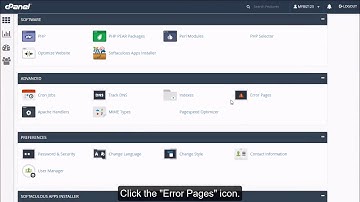 How to create custom error pages in cPanel?