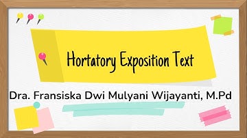 Video Hortatory Exposition Kelas XI SMA