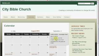 Edit or Delete Calendar Event for your MinistryPath.com church website account