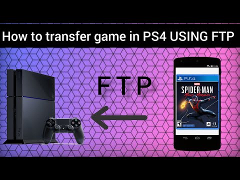How to transfer game in PS4 using FTP with android (9.00 or lower)