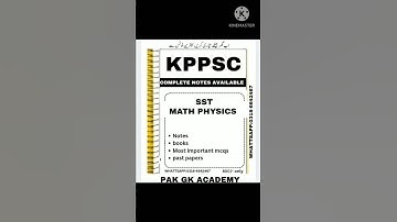 kppsc SST maths physics test preparation 2025