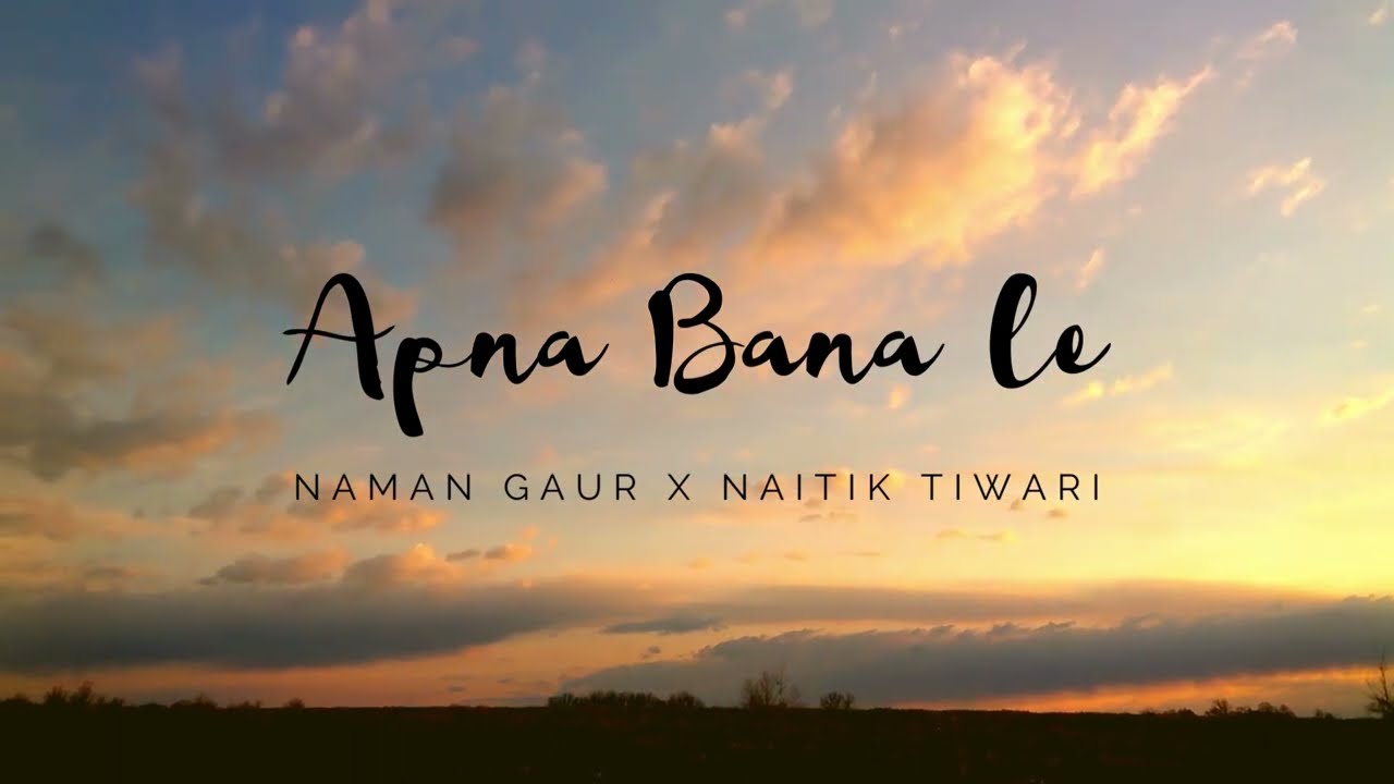 Apna Bana le | Bhediya | Naitik Tiwari | @namangaur10  [ Official Cover Audio ]