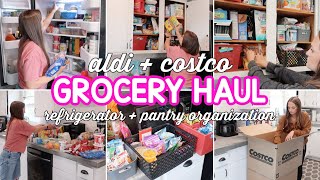 MASSIVE GROCERY HAUL | REFRIGERATOR AND PANTRY ORGANIZATION | CLEAN WITH ME